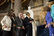 Unveiling ceremony for the Rosa Parks statue in National Statuary Hall on February 27, 2013.